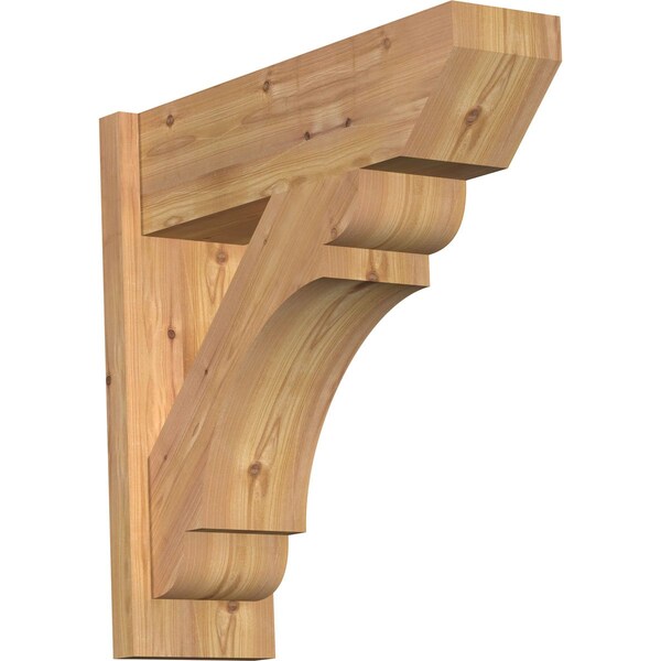 Ekena Millwork Olympic Slat Smooth Outlooker, Western Red Cedar, 7 1/2"W x 24"D x 24"H OUT08X24X24OLY06SWR - main